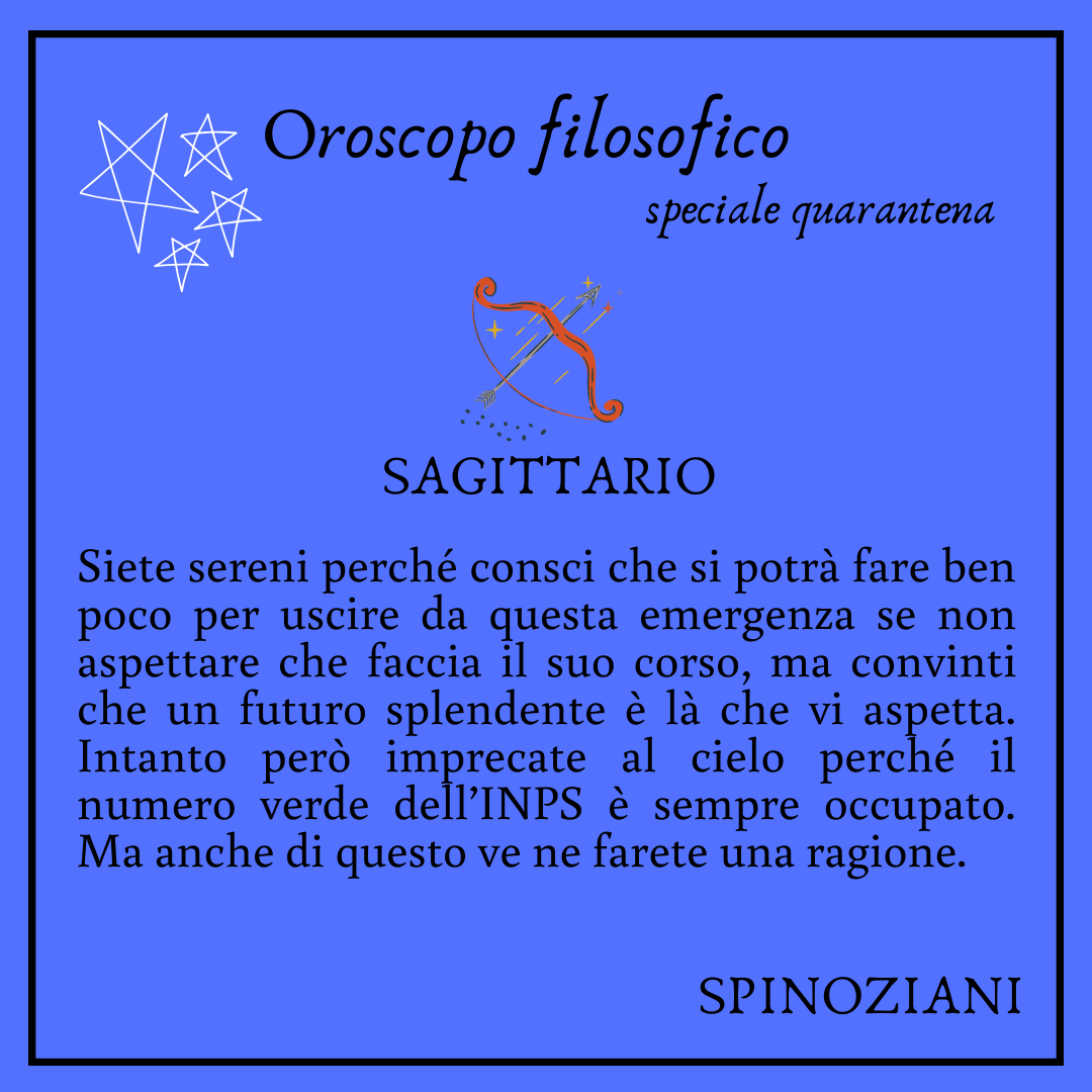 sagittario spinoza